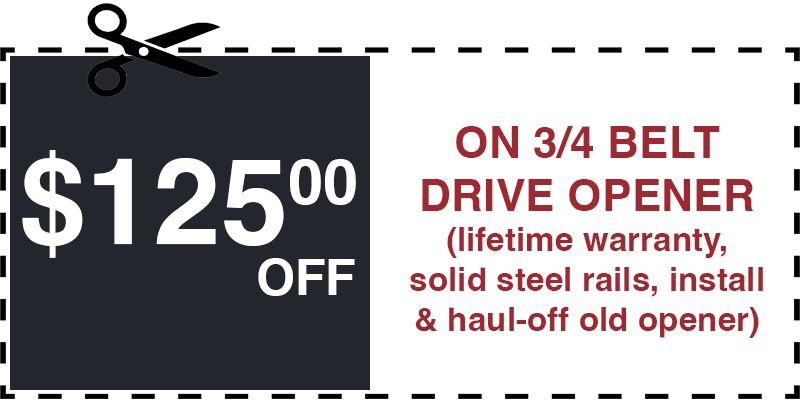 125 off garage door opener Glen Cove